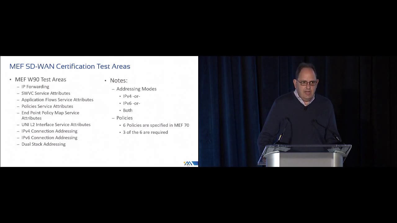 MEF 3.0 Workshop - MEF 3.0 SD-WAN Certification