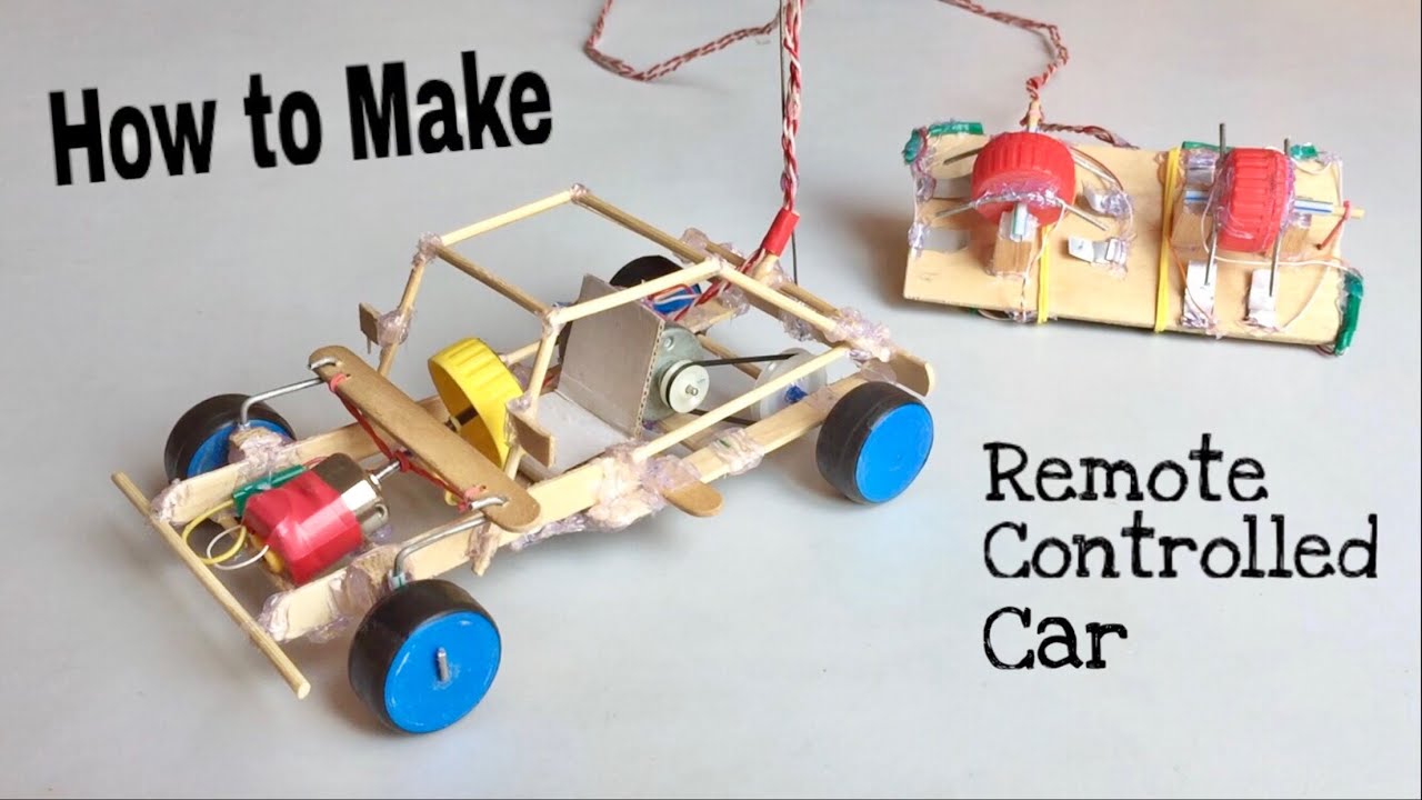 3 Ways How to Make a Car - With Remote Controlled - Out of Popsicle Sticks - Tutorial