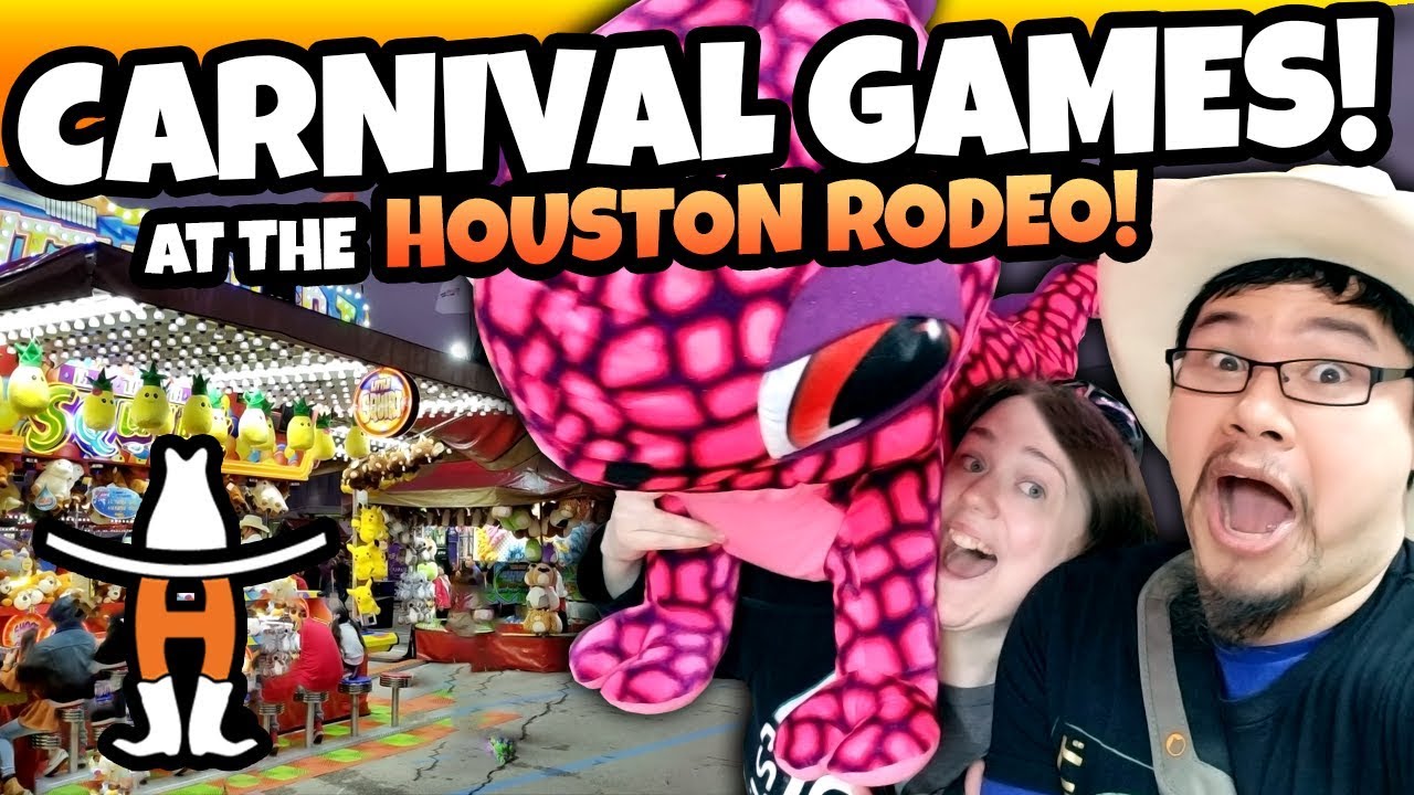 YEE HAW! Carnival Games at the Houston Rodeo 2019! Goblet Toss Wins and More!