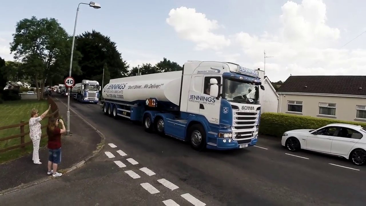Irvinestown Lady of the Lake Festival Truck Convoy 2017 in aid of Marie Curie Cancer