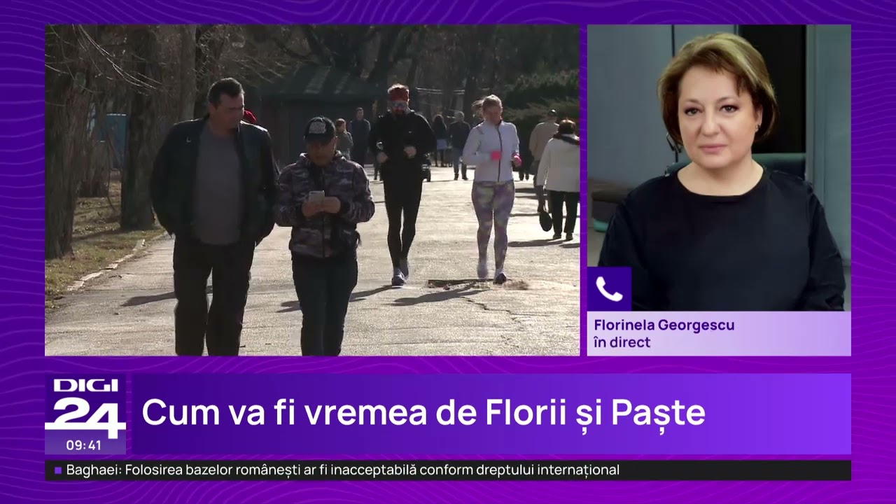 Cum va fi vremea de Florii și Paște. ANM: Avem semnale că activitatea ciclonică va fi mai importantă