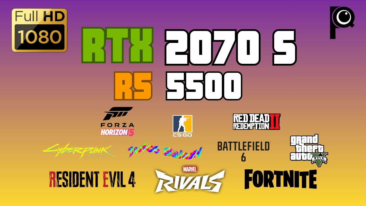RTX 2070 Super + Ryzen 5 5500 + 32GB DDR4 | 1080p Gaming Benchmark | Does this combo hold up?