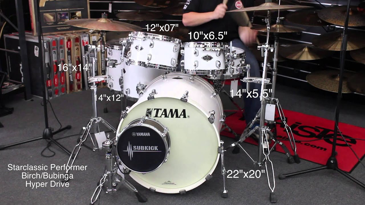 Tama Starclassic Performer: Birch/Bubinga Hyper Drive 6 piece