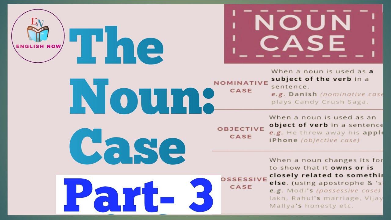 The Noun: Case Part-3 | Noun Case In English Grammar #nouncase #englishgrammar 