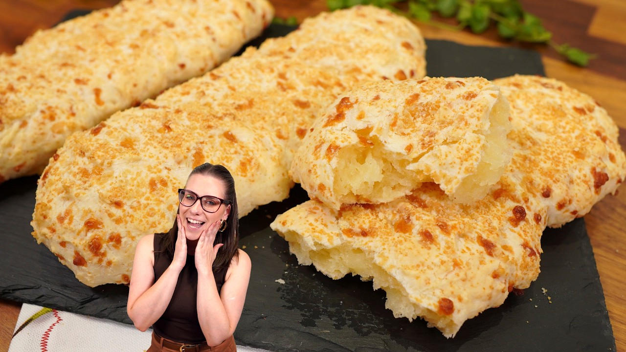 BISCOITO DE POLVILHO COM MUITO QUEIJO, FÁCIL, PRATICO E DELICIOSO!