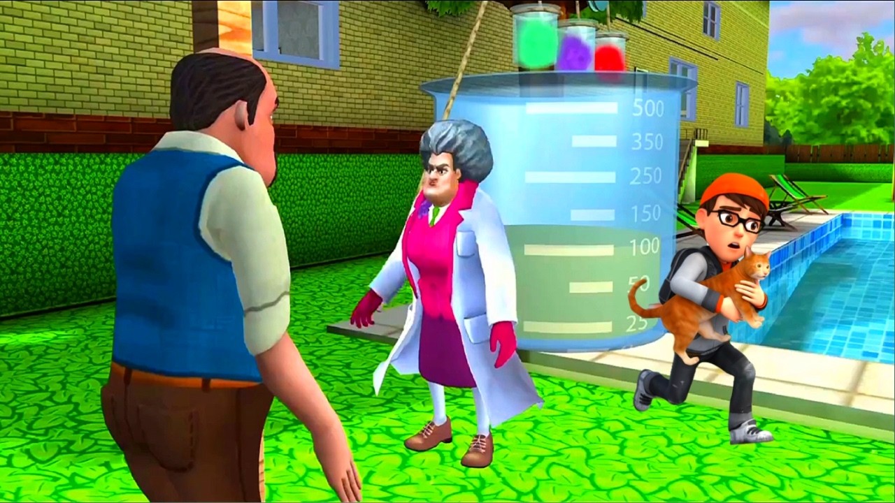 Scary Teacher 3D: Sabotaging the Lab to Save the Cat!