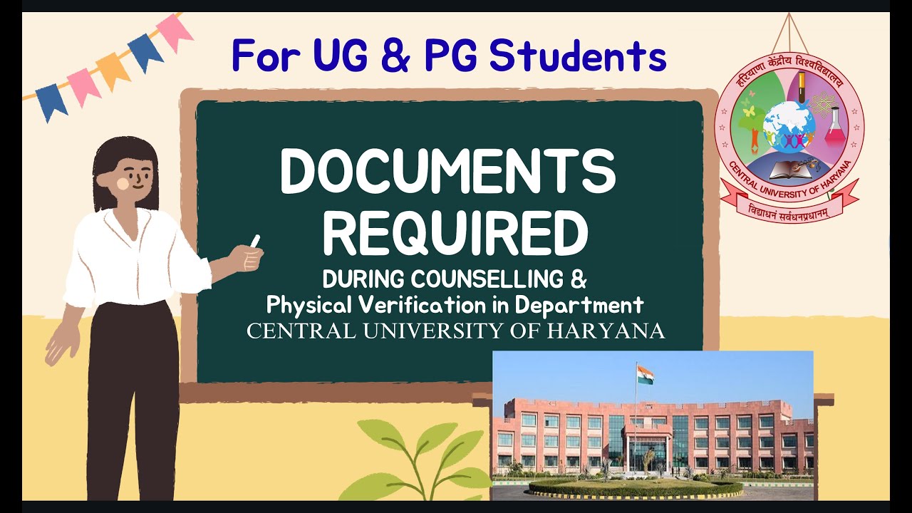 Documents for CUH Counselling 2025 | UG & PG Admission Document Checklist 📝