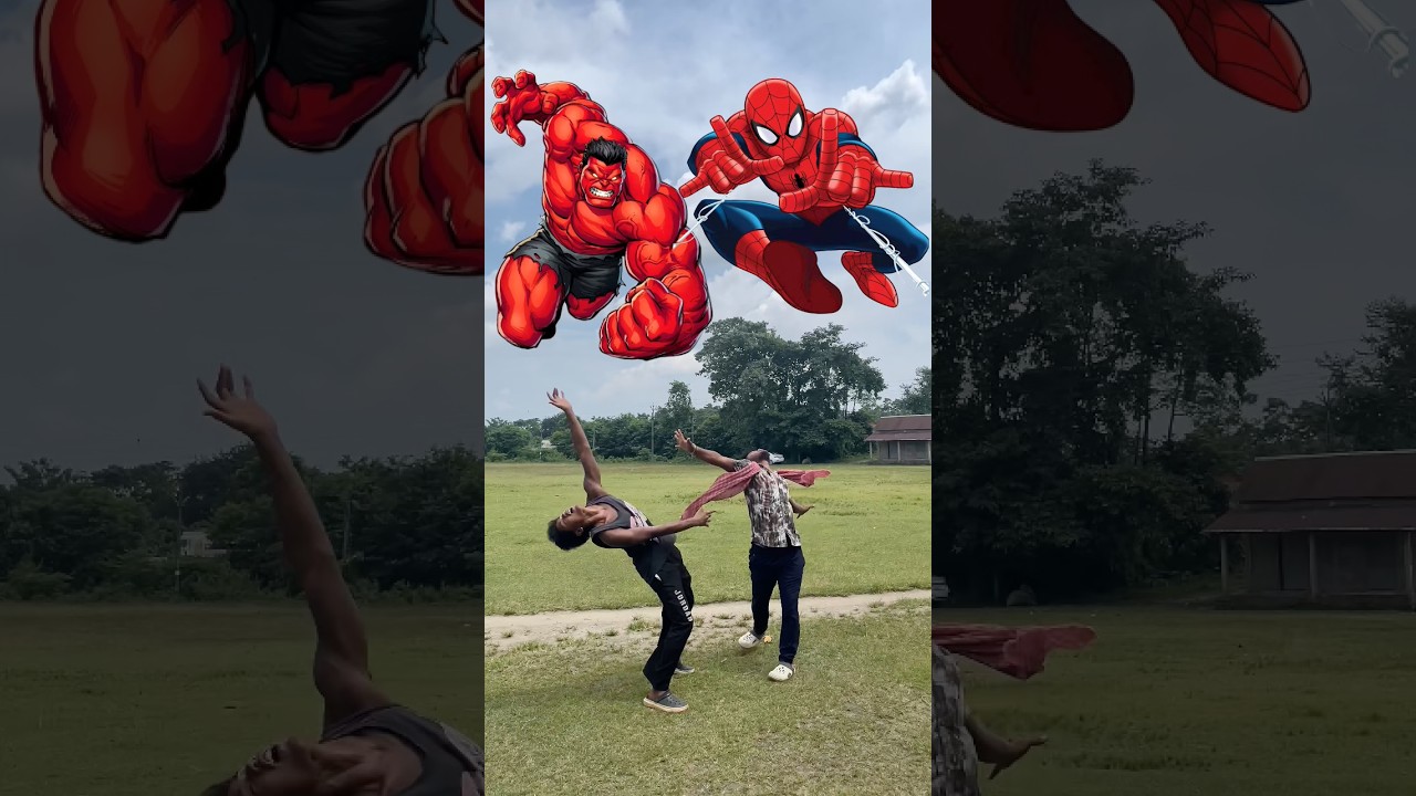Hulk 🛑 Vs Spider Man 😱 Emoji Acting Video #shorts