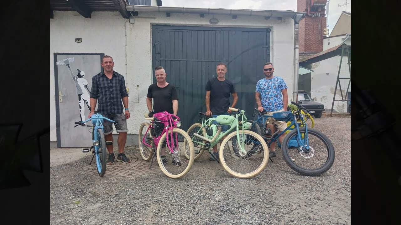 Ausfahrt Fahrrad mit Hilfsmotor Knatterkisten Plauen 2024