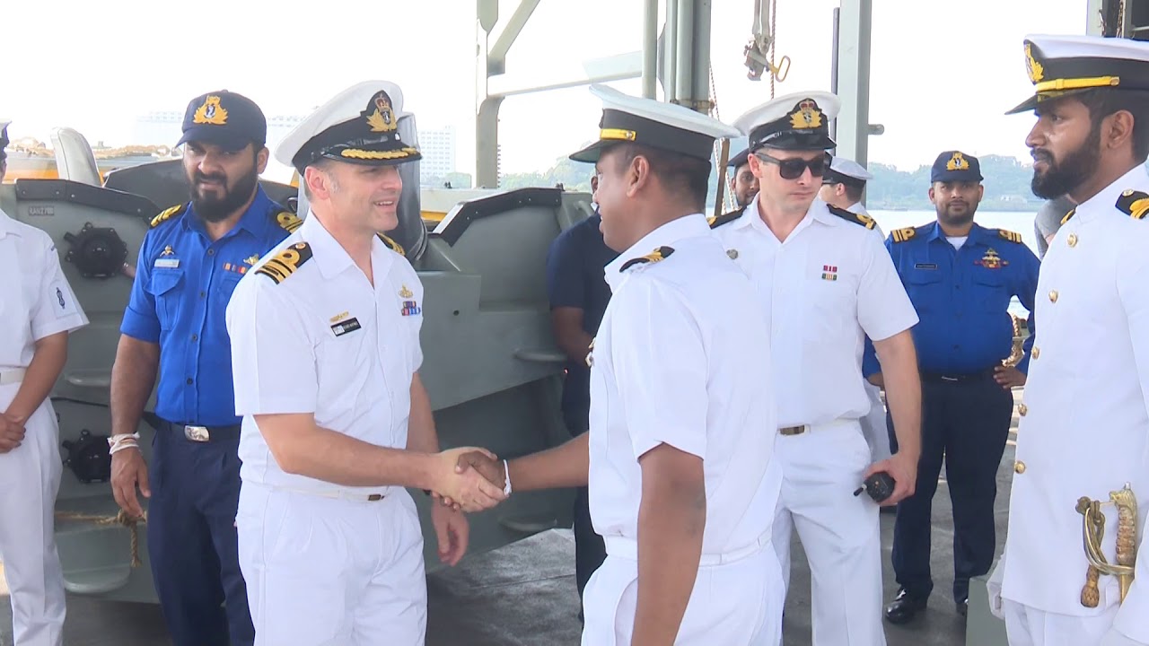 Two Australian Naval ships arrive at port of Trincomalee