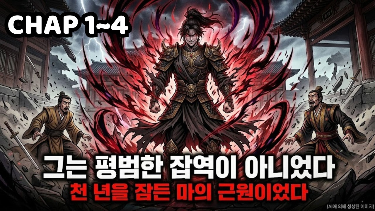 문파 전체에게 멸시받던 잡역부, 실은 천 년 만에 각성한 마교의 시조가 무림의 질서를 뒤엎다. 마교시조 #천년각성 #잡역부정체 #무림질서붕괴