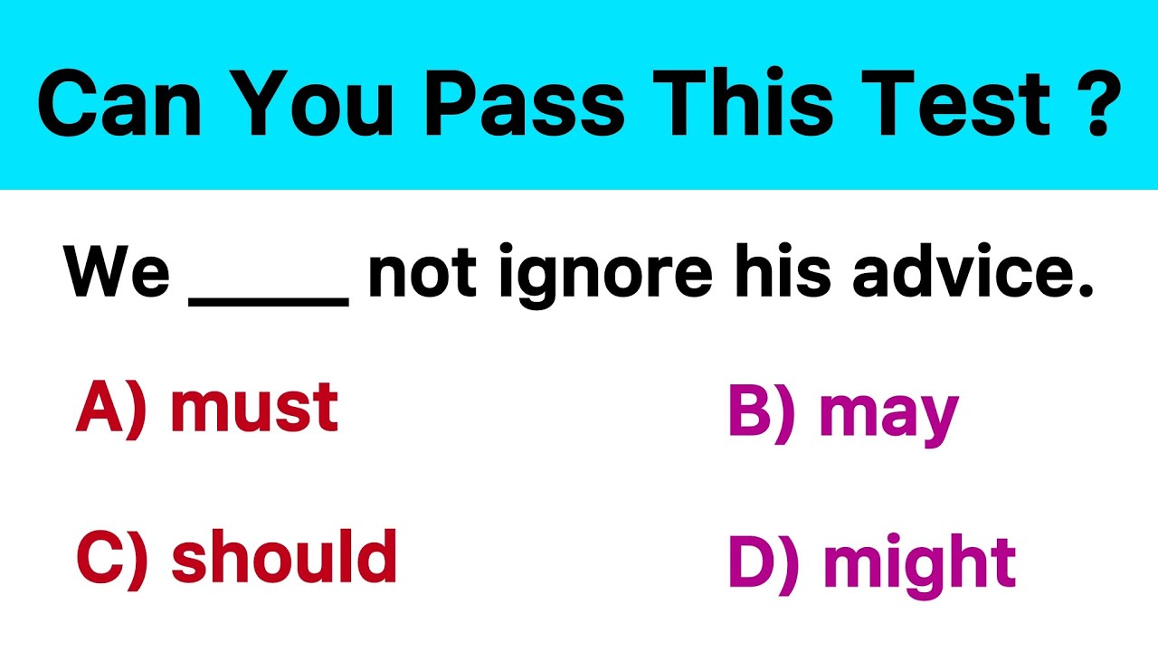 Can You Score 50/50? 🔥 Modals MCQs Quiz | English Grammar Test with Answers
