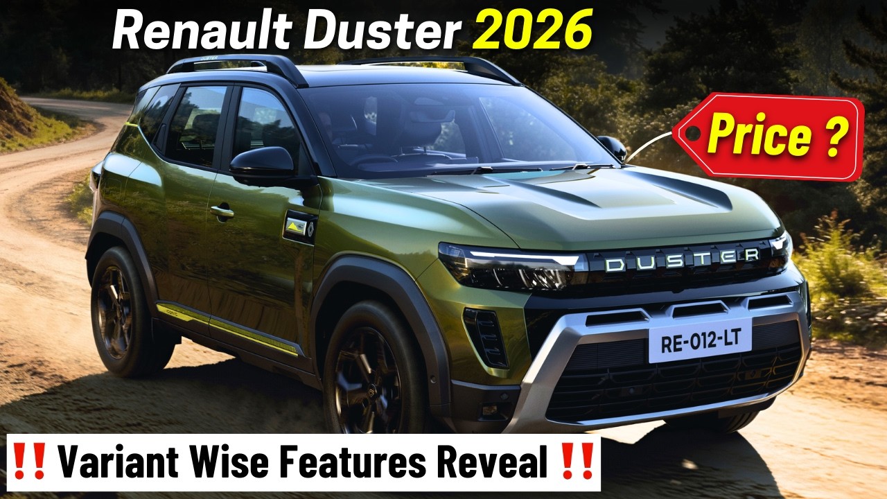 Renault Duster 2026 - Variant Wise Features and Value for Money Variant | Which Variant to Buy ?