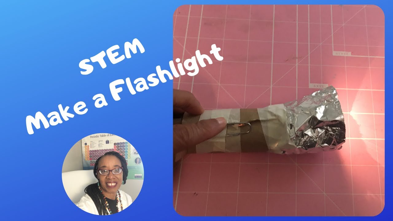 STEM: Электричество для детей! Как сделать фонарик! 
