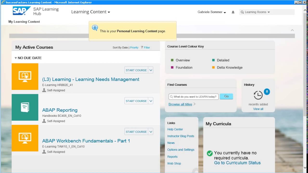 SAP Learning Hub - Demo