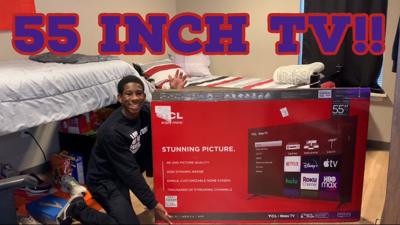 UNBOXING MY NEW TCL 55’’ ROKU TV!!