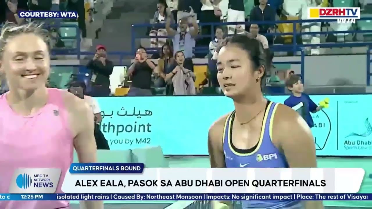 Alex Eala, pasok sa Abu Dhabi Open Quarterfinals