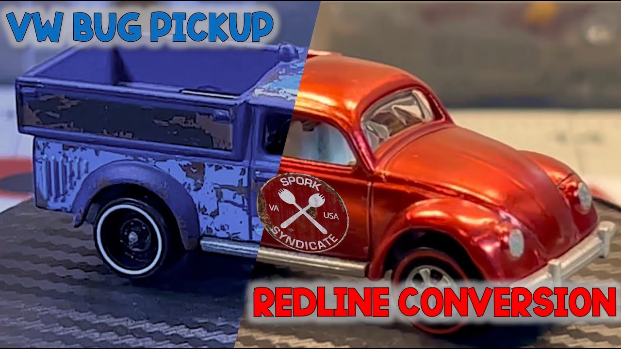 Hot Wheels VW Bug Pickup Redline Conversion (Abridged)