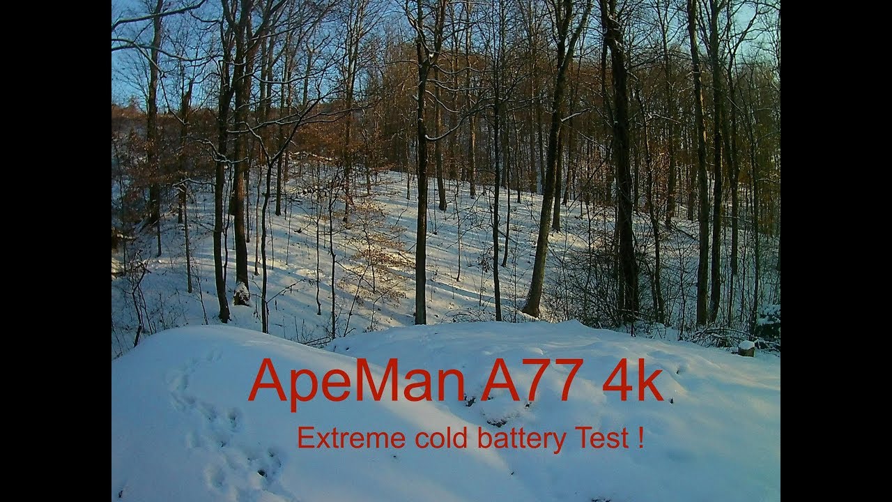 Apeman A77 extreme cold battery video test ! Will it Chooch!?