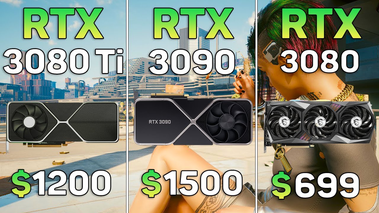 RTX 3080 Ti против RTX 3090 и RTX 3080 - Тест с Трассировкой Лучей и DLSS в 4К
