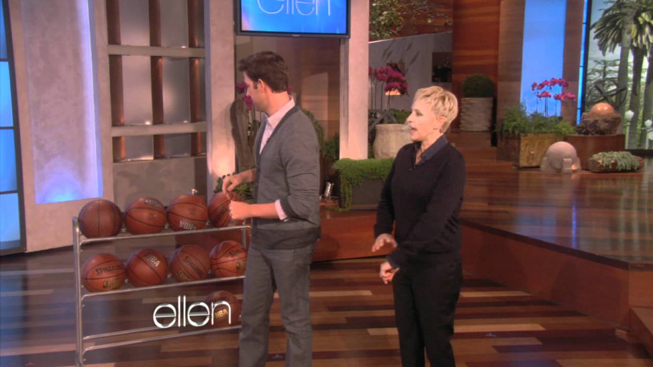 Ellen Shoots Hoops with John Krasinski