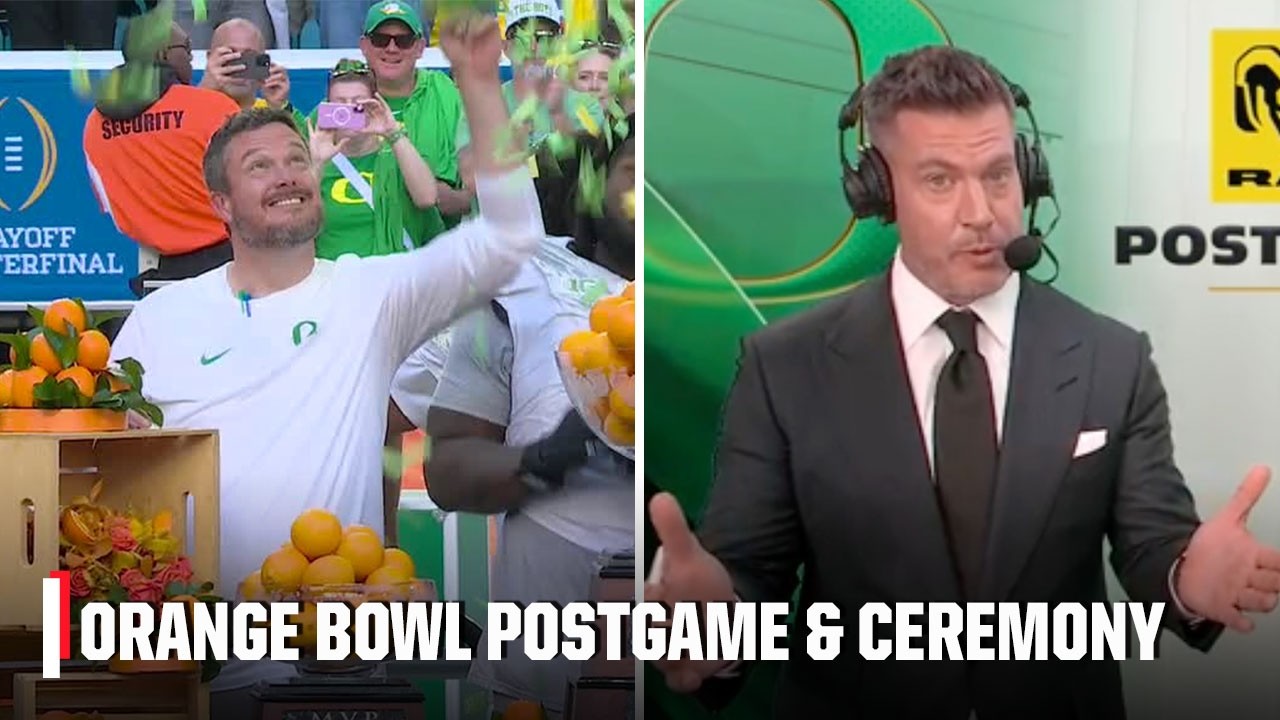 Церемония вручения трофея Orange Bowl 🍊 + Реакция Джесси Палмера на «взрывную» победу Орегона 🍿 |...