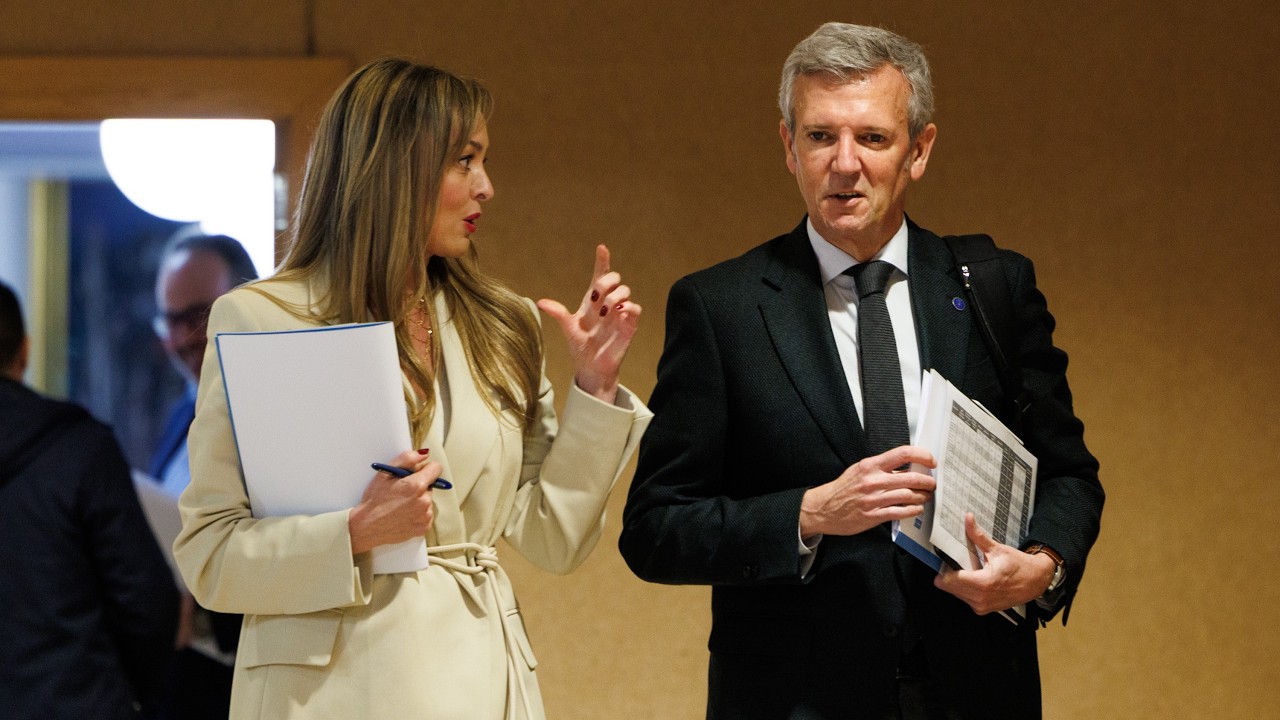 Rolda do presidente da Xunta, Alfonso Rueda, tras a reunión semanal do Goberno galego