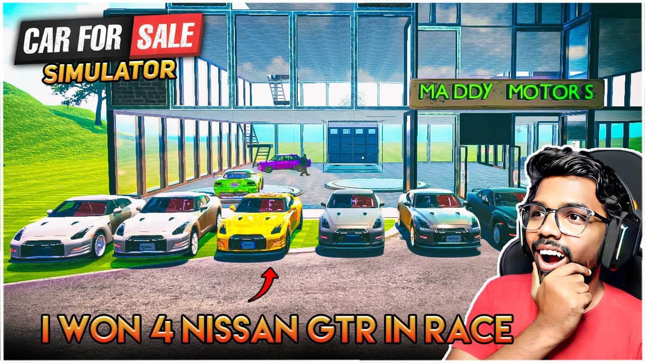 I WON 4 NISSAN GTR IN DRAG RACE 🤑| Car for Sale Simulator | in Telugu