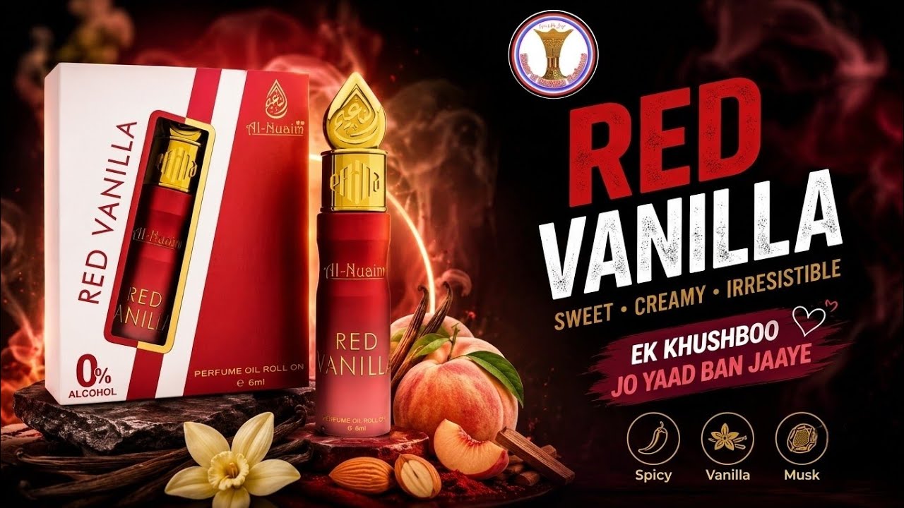 RED VANILLA By Al Nuaim 07 SERIES Long Lasting Attar PART 6 Unboxing Review in Hindi Urdu