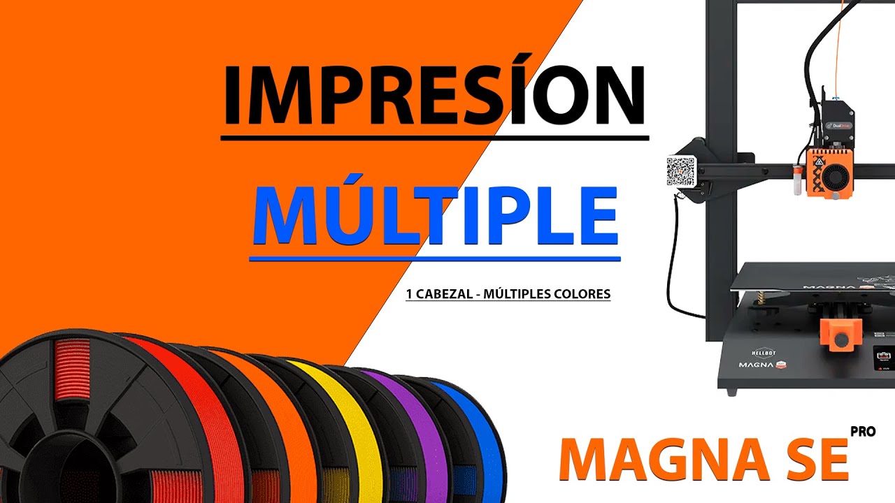 IMPRIMIR A VARIOS COLORES CON HELLBOT MAGNA SE PRO - COMO HACER PAUSAS PARA CAMBIO DE FILAMENTO