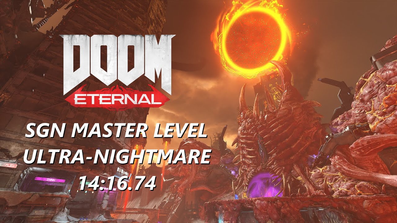 DOOM Eternal - Super Gore Nest Master Level Ultra-Nightmare - 14:16.74