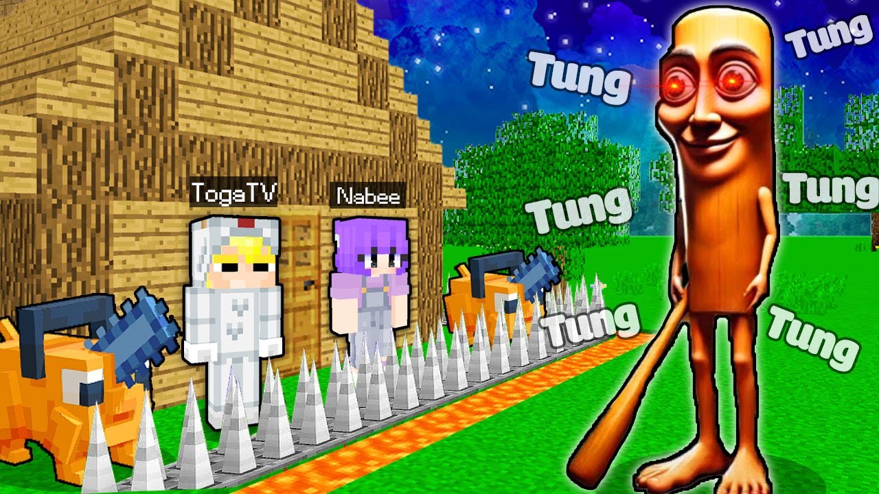 T&ocirc; G&agrave; X&acirc;y Nh&agrave; An To&agrave;n Chống Tung Tung Tung Sahur.Exe Trong Minecraft!