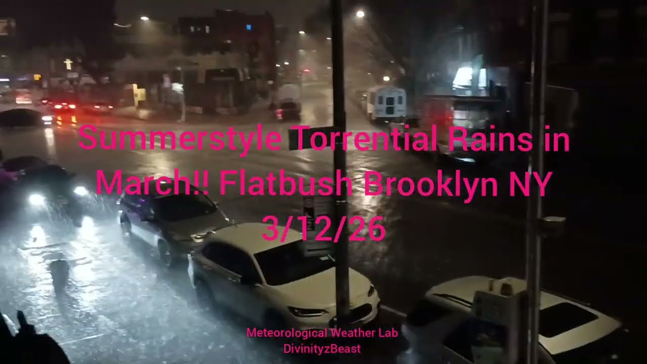 Summer Thunderstorm of 3/12/26 kings Brooklyn NY.