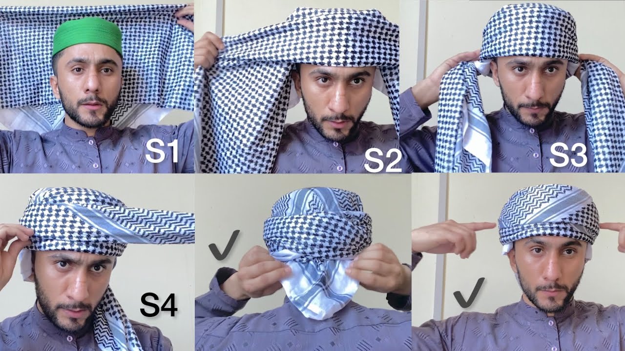 How to tie omani style (turban) || Turban tutorial majid shah