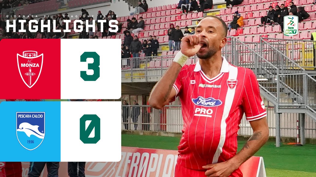 Monza - Pescara 3-0 | DOPPIETTA di HERNANI e successo netto dei brianzoli | HIGHLIGHTS Serie BKT