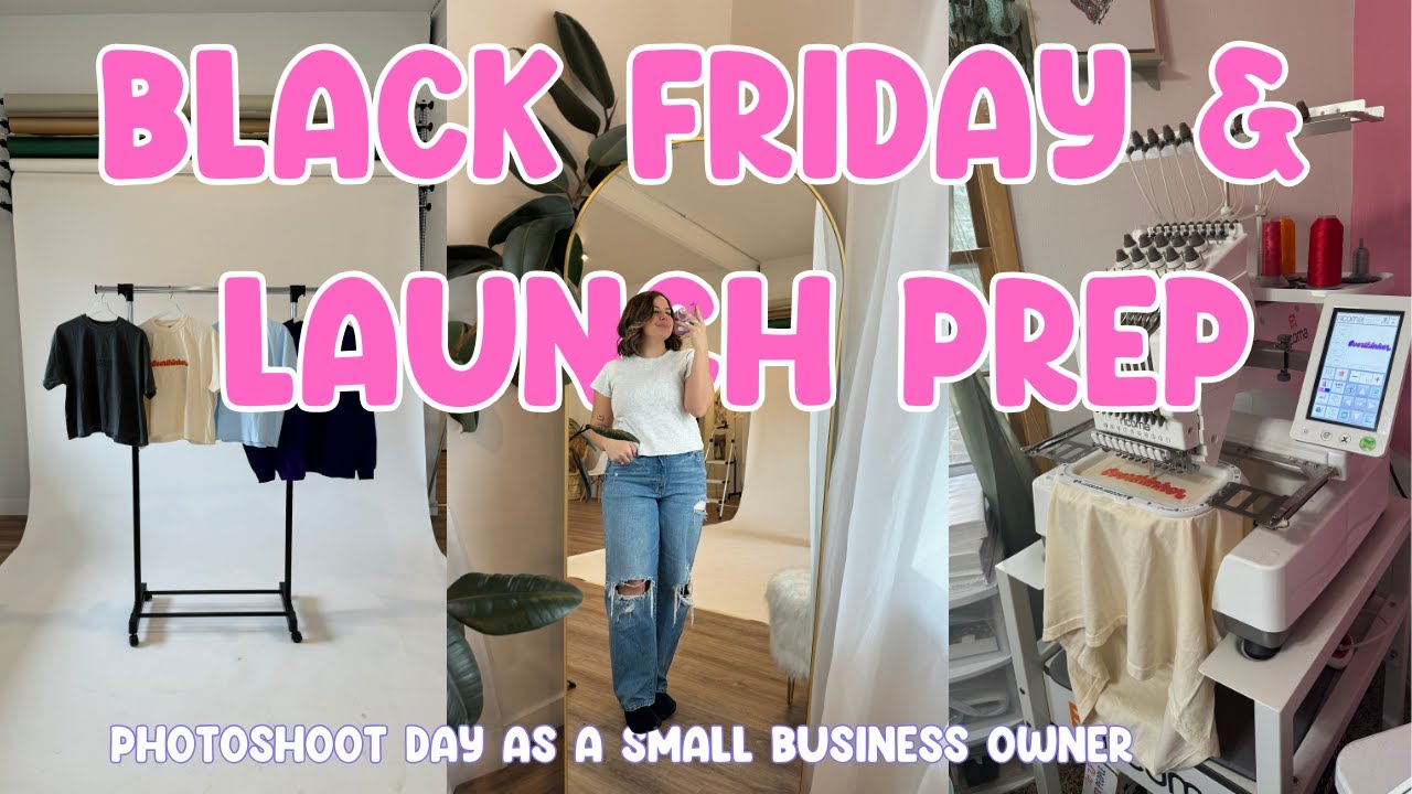 Black Friday + Launch Preparation 🎀 Photoshoot For My Business 📸 Product Development ✨