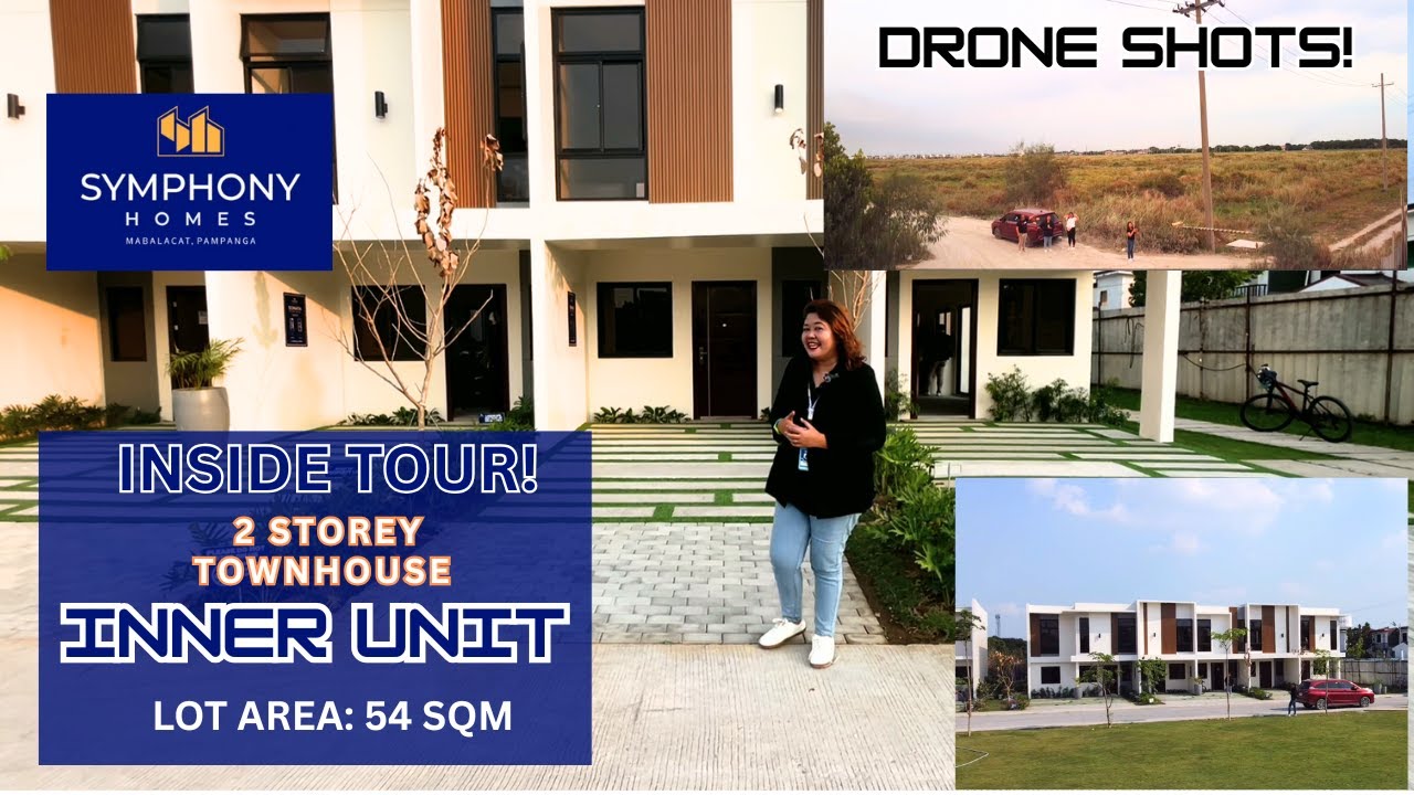 Mabalacat, Pampanga SYMPHONY HOMES Inner Unit TOUR with DRONE Shots | SMDC
