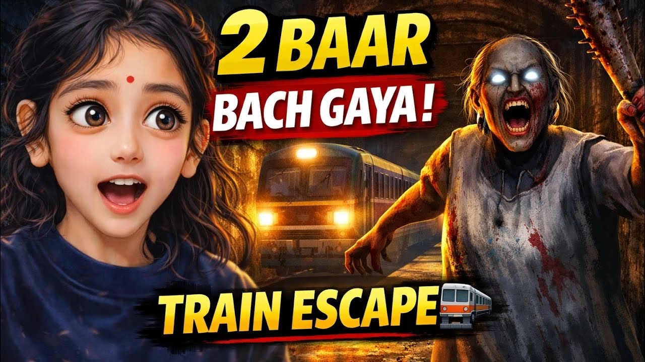 Granny 3 Me 2 Baar Bach Gaya 😱 | Jump Scare + Final Train Escape 🚆#granny #trainescape 