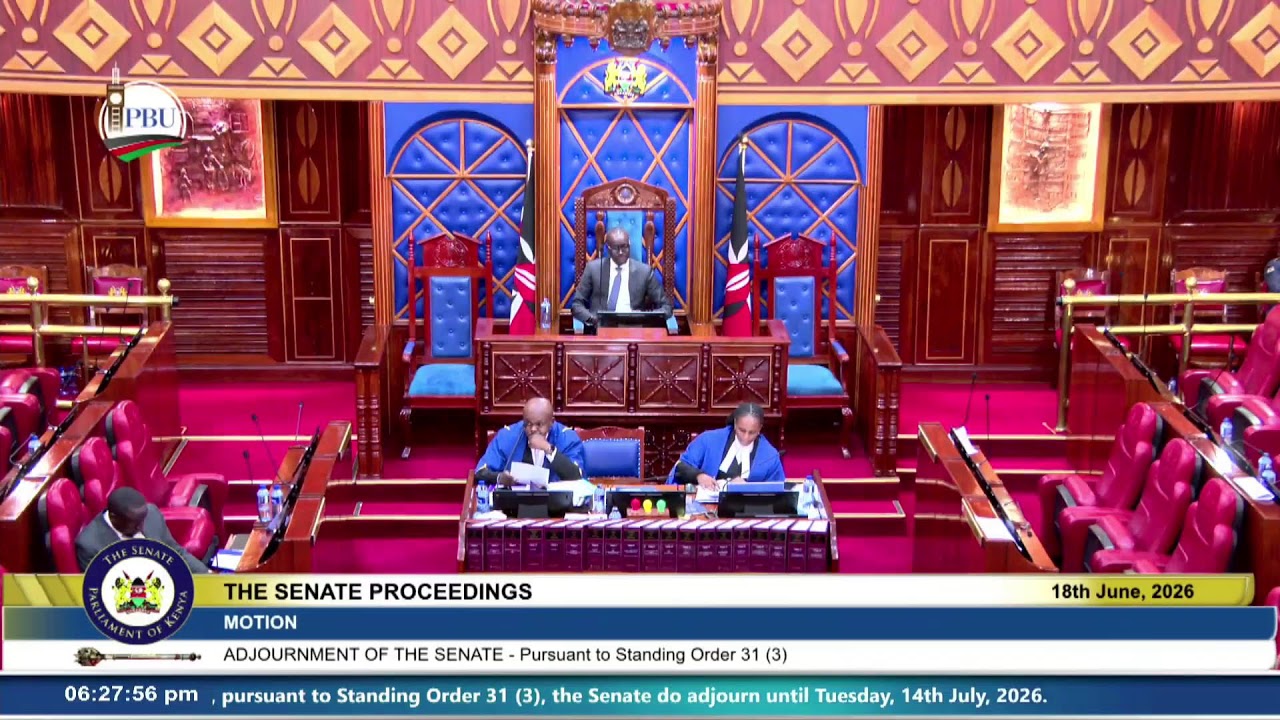 The Senate Plenary, Thursday 18th June 2026. Afternoon Session