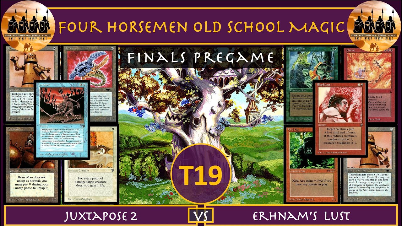 4HM Old School Magic T19 Finals Pregame Juxtapose v Erhnam's Lust #oldschoolmtg #oldschoolmagic #mtg