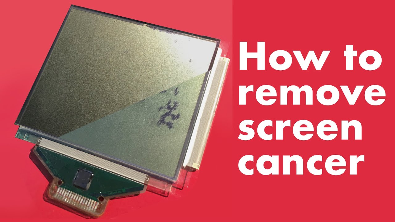 How to Remove or Fix Dead Pixels or Screen Cancer on a Gameboy Pocket
