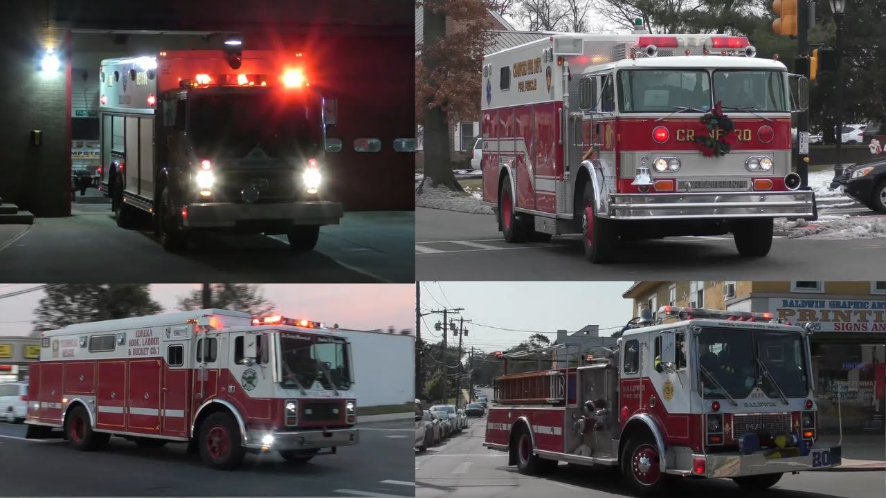 Old Fire Trucks Responding Compilation 2025!