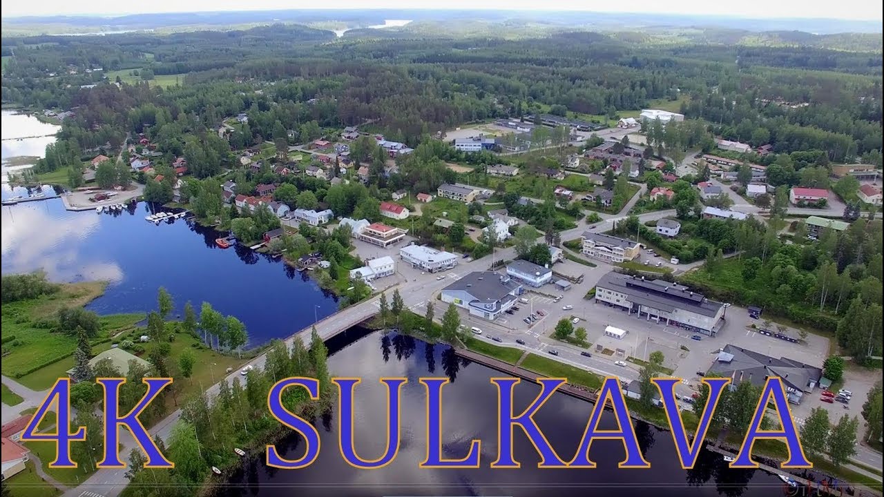 Sulkava ilmasta Finland Above 4K drone video June  2019