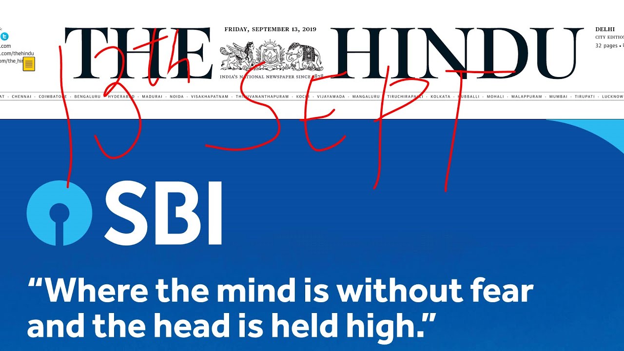 The Hindu Newspaper Analysis 13th September 2019| Daily Current Affairs
