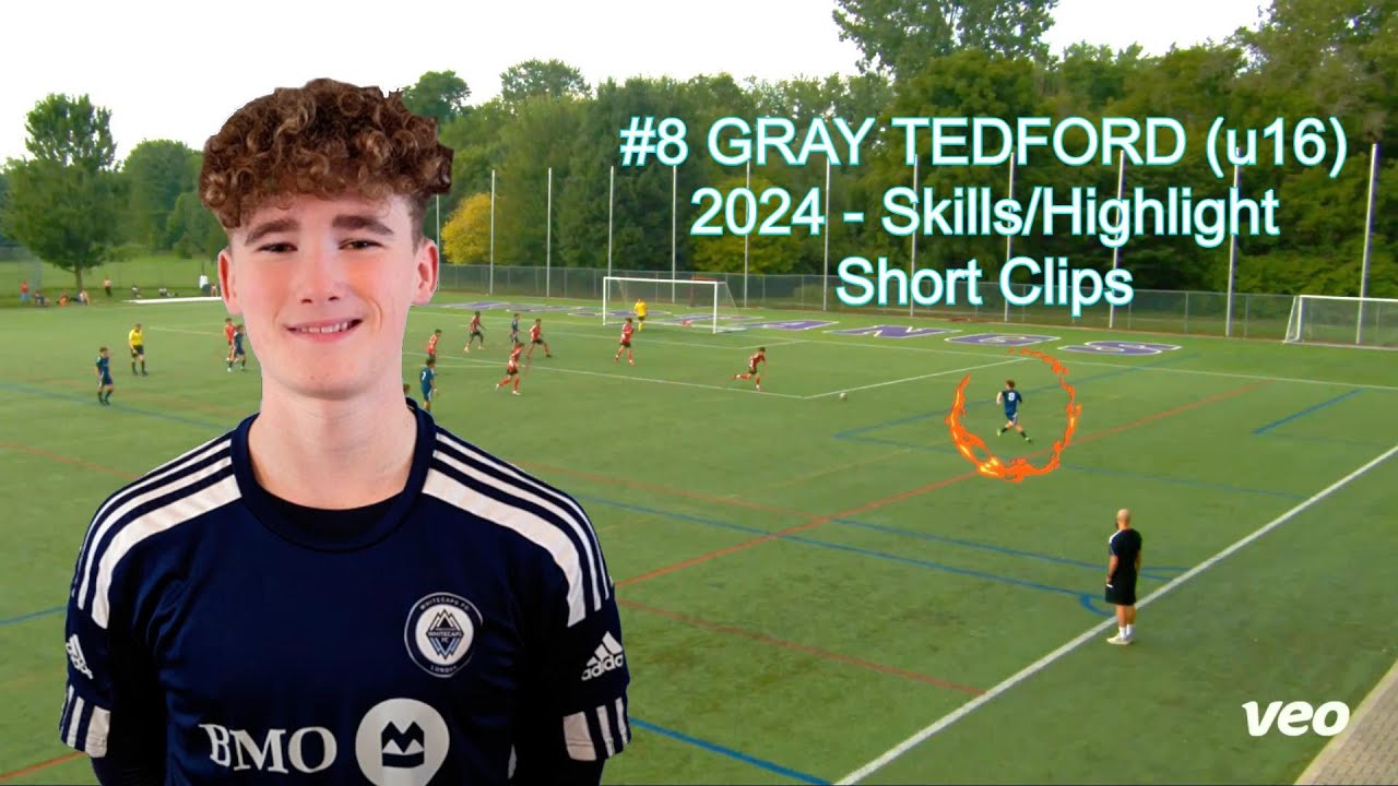 Gray Tedford (u16) - Whitecaps Academy - London - Fun Soccer Highlight Clips - Mid-Season 2024