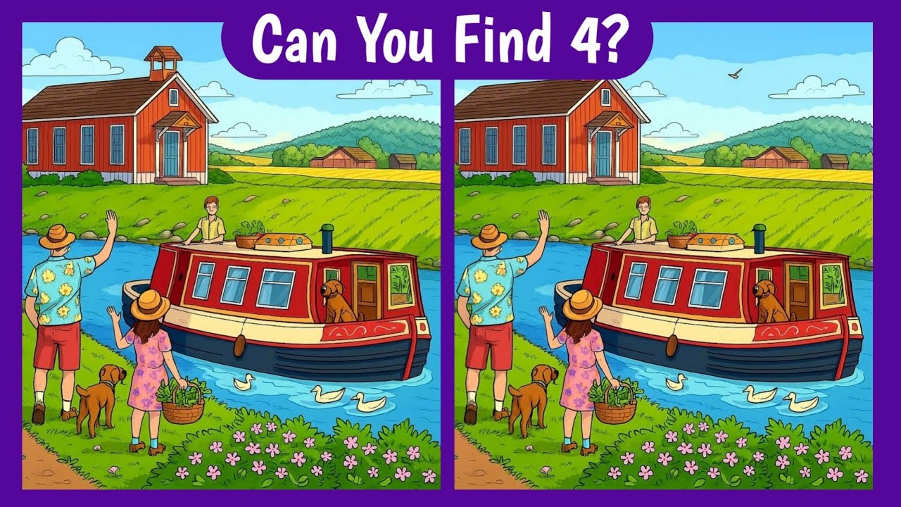 Only 5% Can Find All 4 Differences! | Brain Test 2026