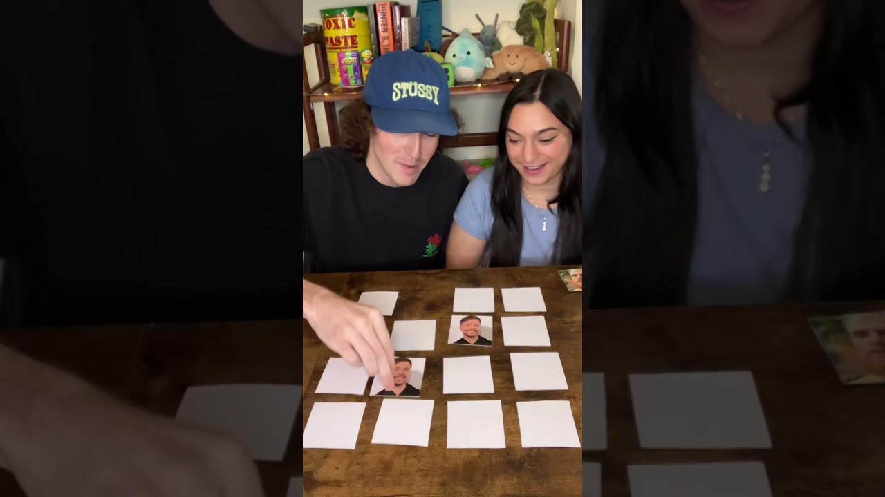 Which influencers can we claim?!😈 #gamenight #matching #challenge #twoplayergames #couple 