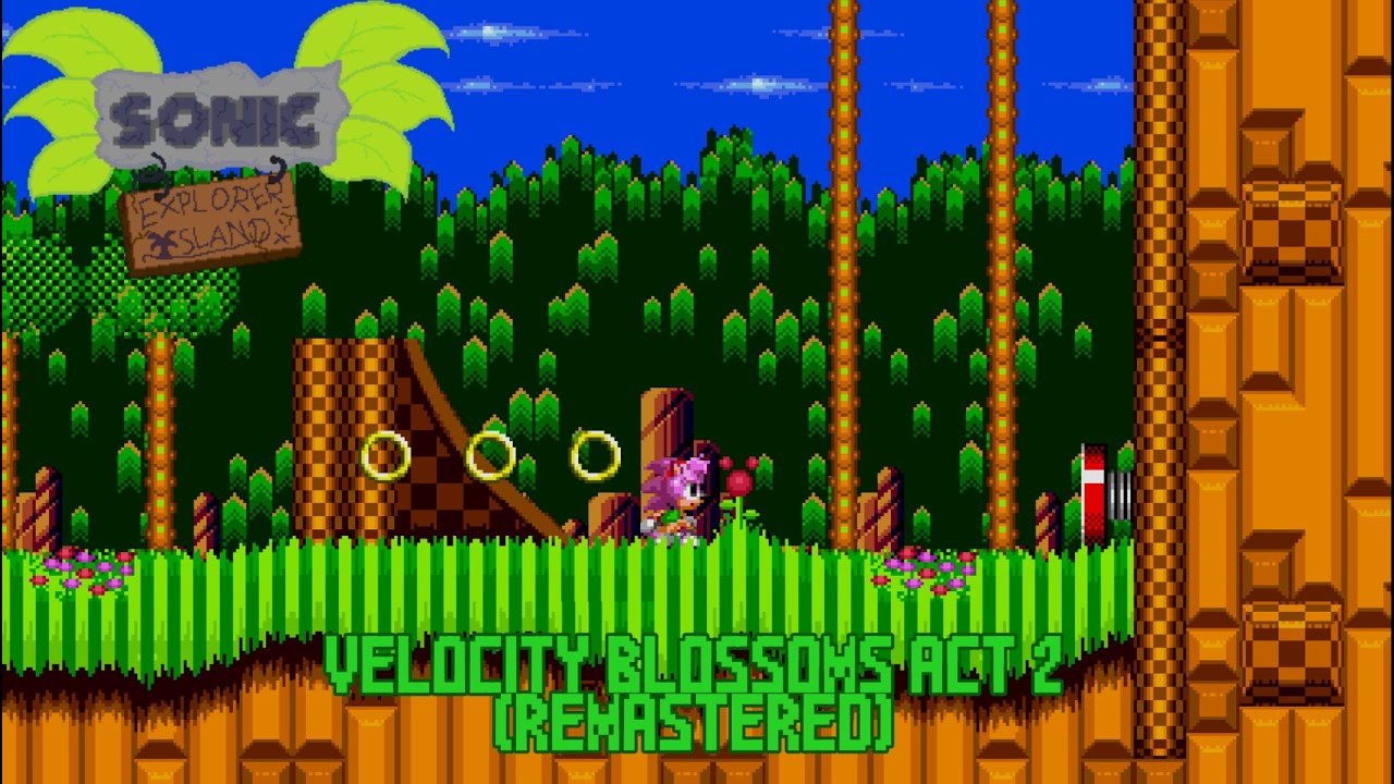 Classic Sonic Simulator - Remastered Velocity Blossoms Zone Act 2 (for SEI)