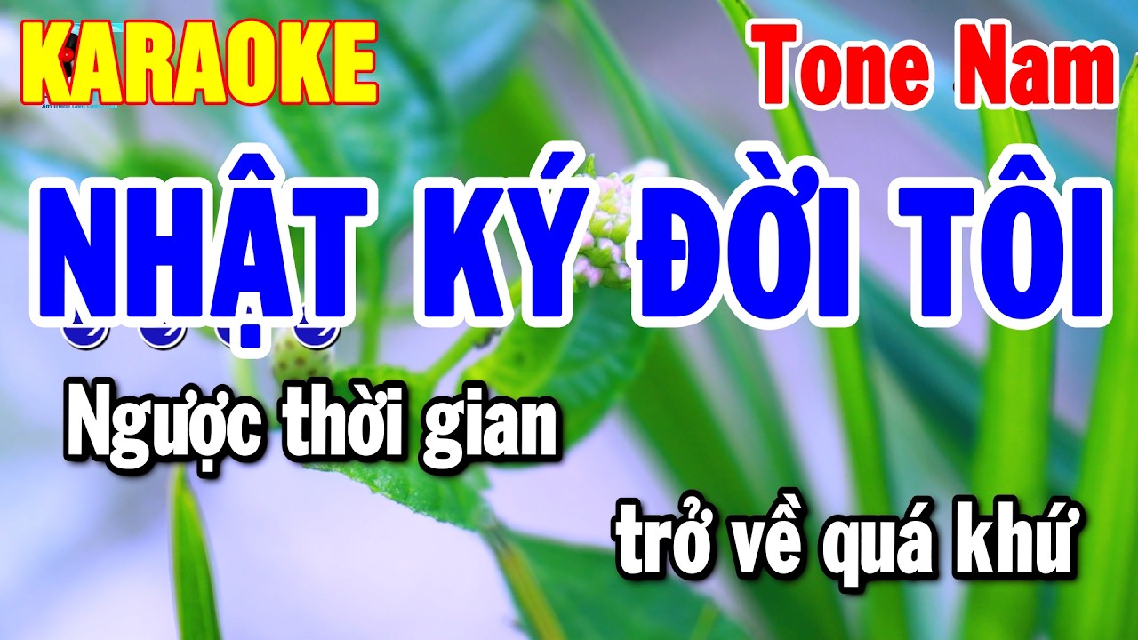 Nhật Ký Đời Tôi Karaoke Nhạc Sống Tone Nam Dễ Hát | Thanh Hải
