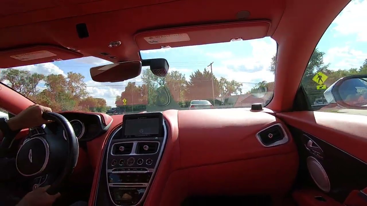 2017 Aston Martin DB11 Launch Edition..external mic between exhaust